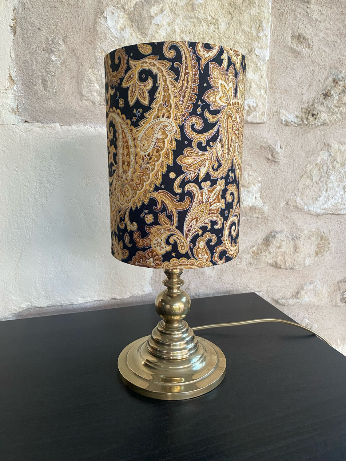 Brass floor lamp