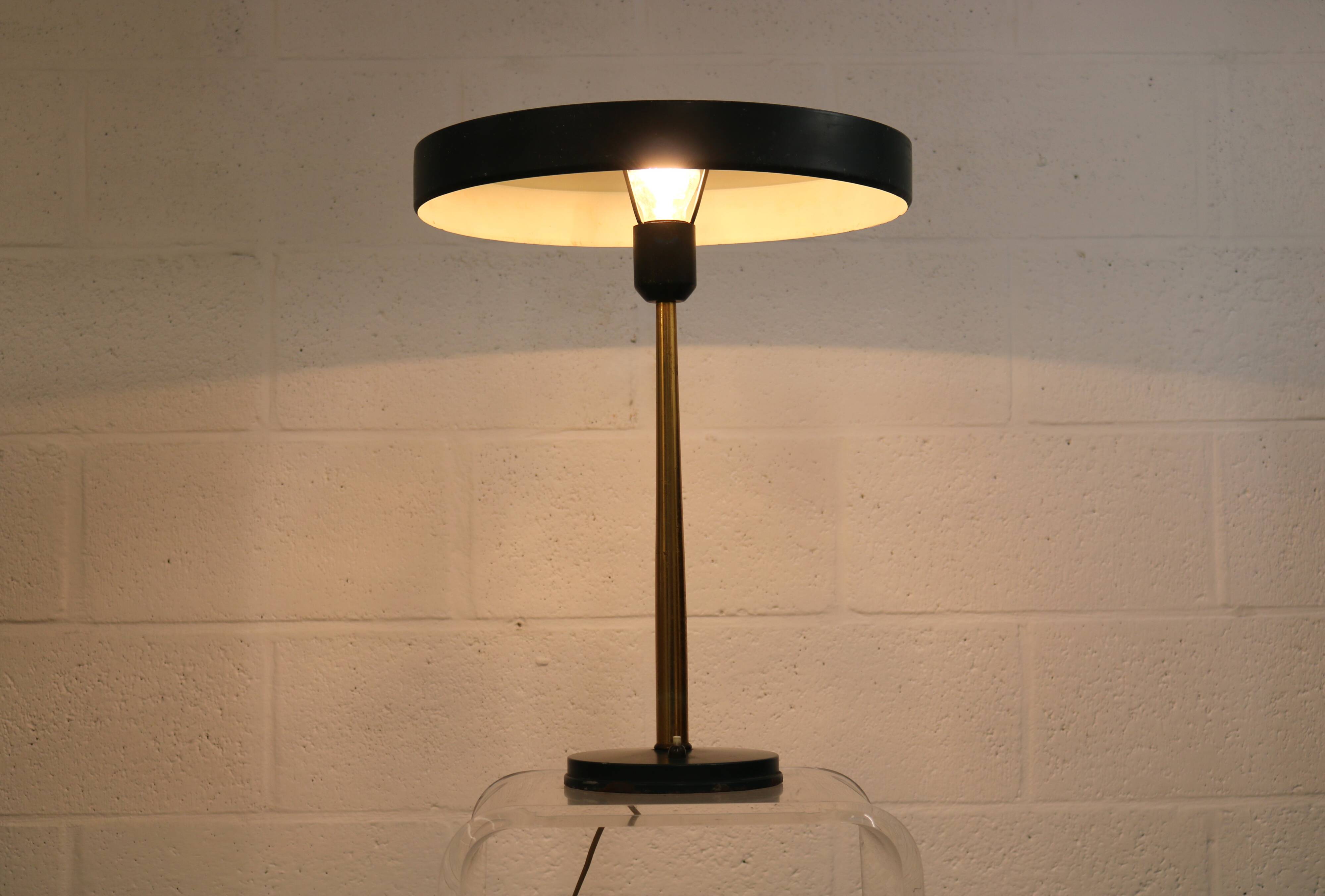 Midcentury Louis Kalff desk lamp *** Model Timor 69 dark green *** Philips