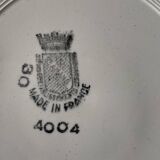 8 antique flat plates in Saint-Amand earthenware (Nord)
