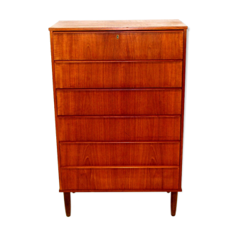 Chest of drawers "Tallboy" in teak, Denmark, 1960