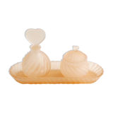 Matte pink toilet set - heart