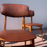 Set of 6 teak chairs