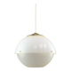 Italian Space Age Pendant in Brass and Plexiglass, 1970s