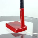 Lampe de table rouge Space Age en plastique, Hongrie 1960
