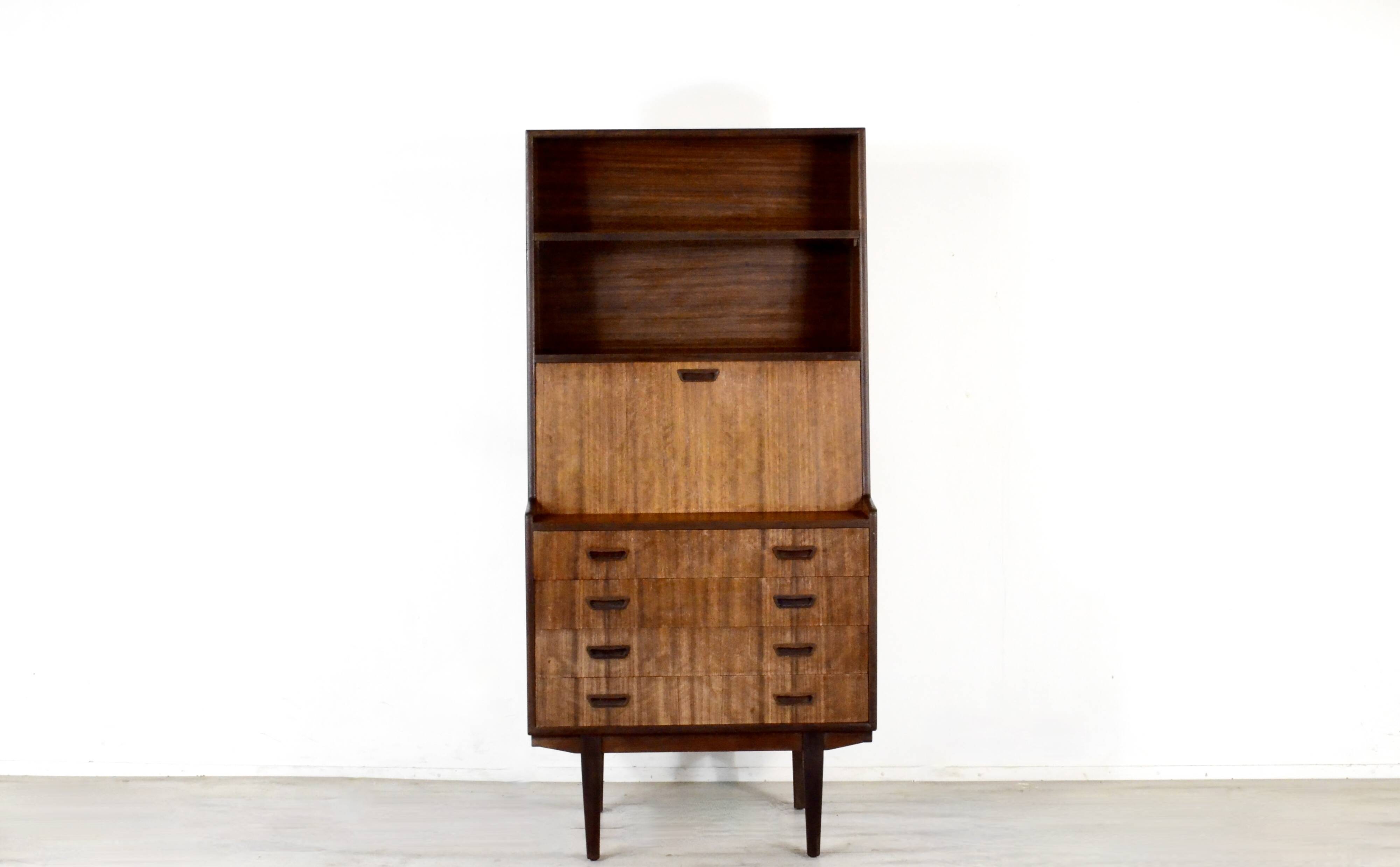 Vintage Midcentury Danish Bookcase / Secretary in stunning Rosewood