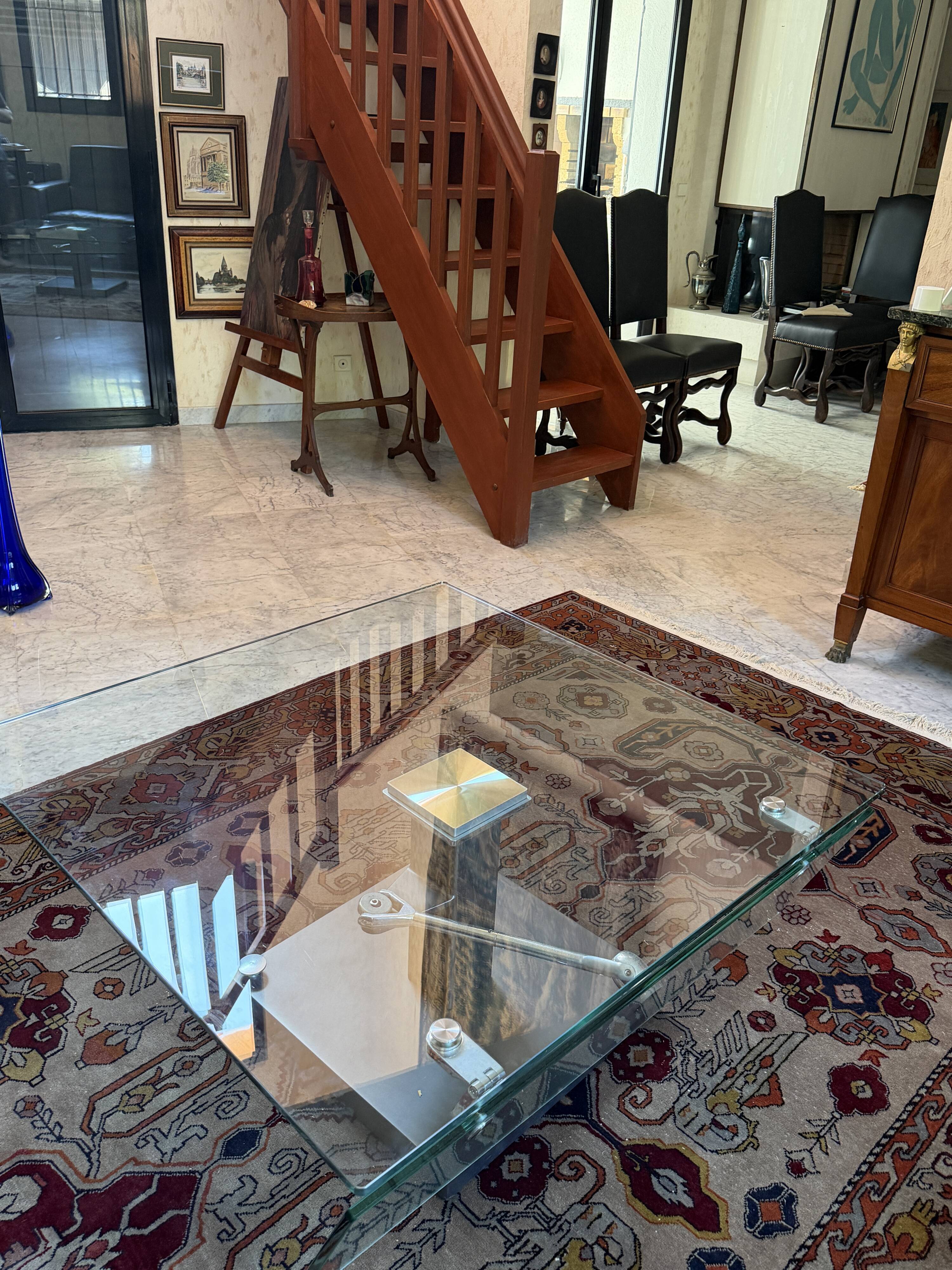 glass coffee table