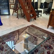 glass coffee table