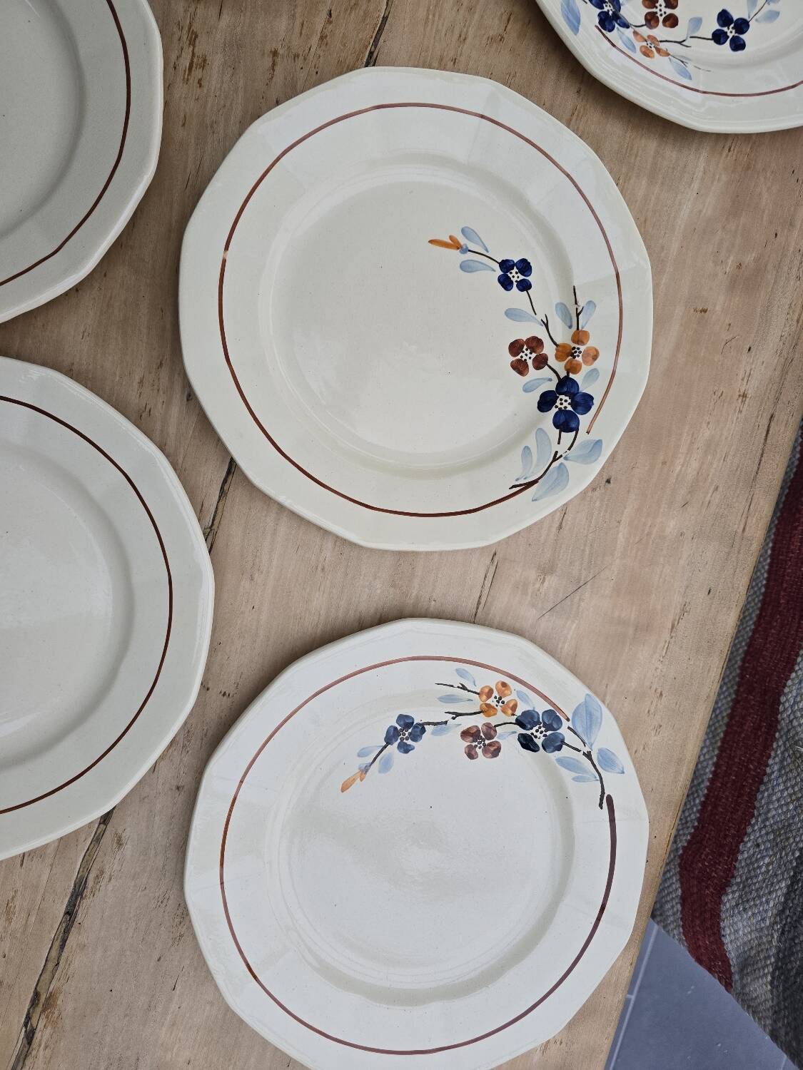 9 Sarreguemines plates model 5041