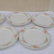 10 Villeroy & Boch vitro porcelain plates Miami model diam 23 cm