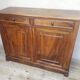Solid walnut sideboard with 2 doors and 2 drawers, late 19th century