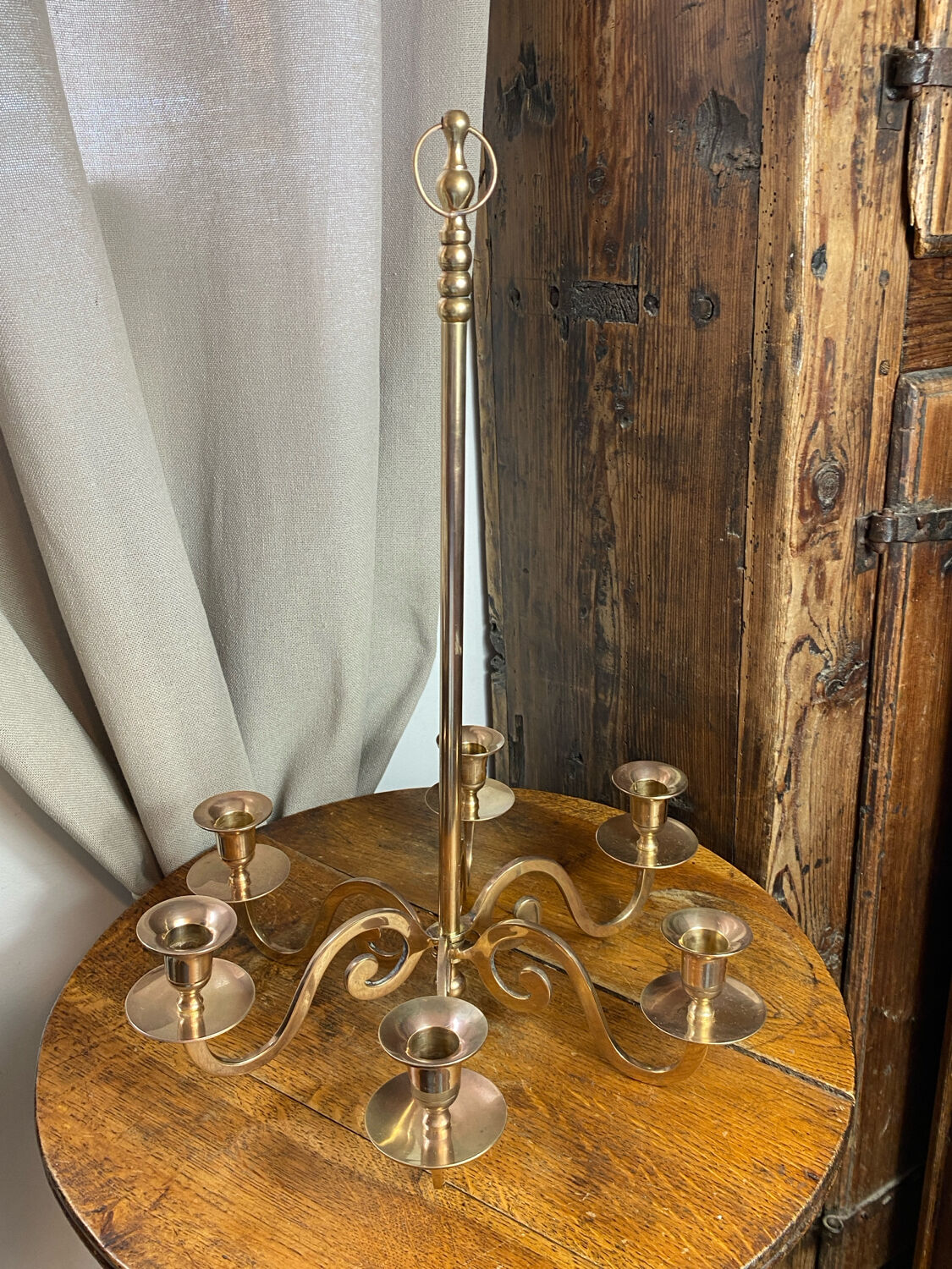Solid brass chandelier to hang
