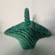 Green woven slip basket