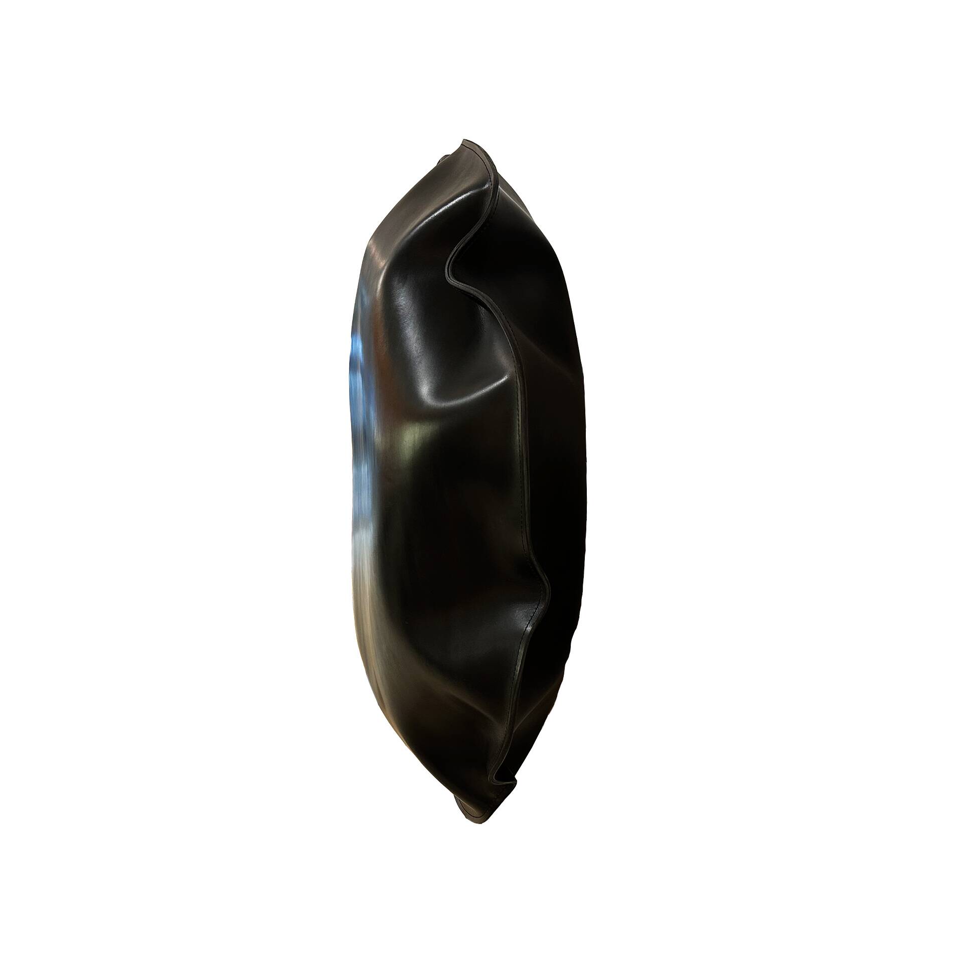 Contemporary Jordi Ribaudí Black Natural Leather Wall Sculpture, 2025