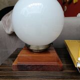 Bedside lamp, table lamp, white opaline globe