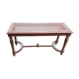 Louis xvi caned piano bench