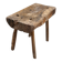 Old small bench / rustic stool made of solid wood – folk art