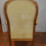 Walnut voltaire armchair
