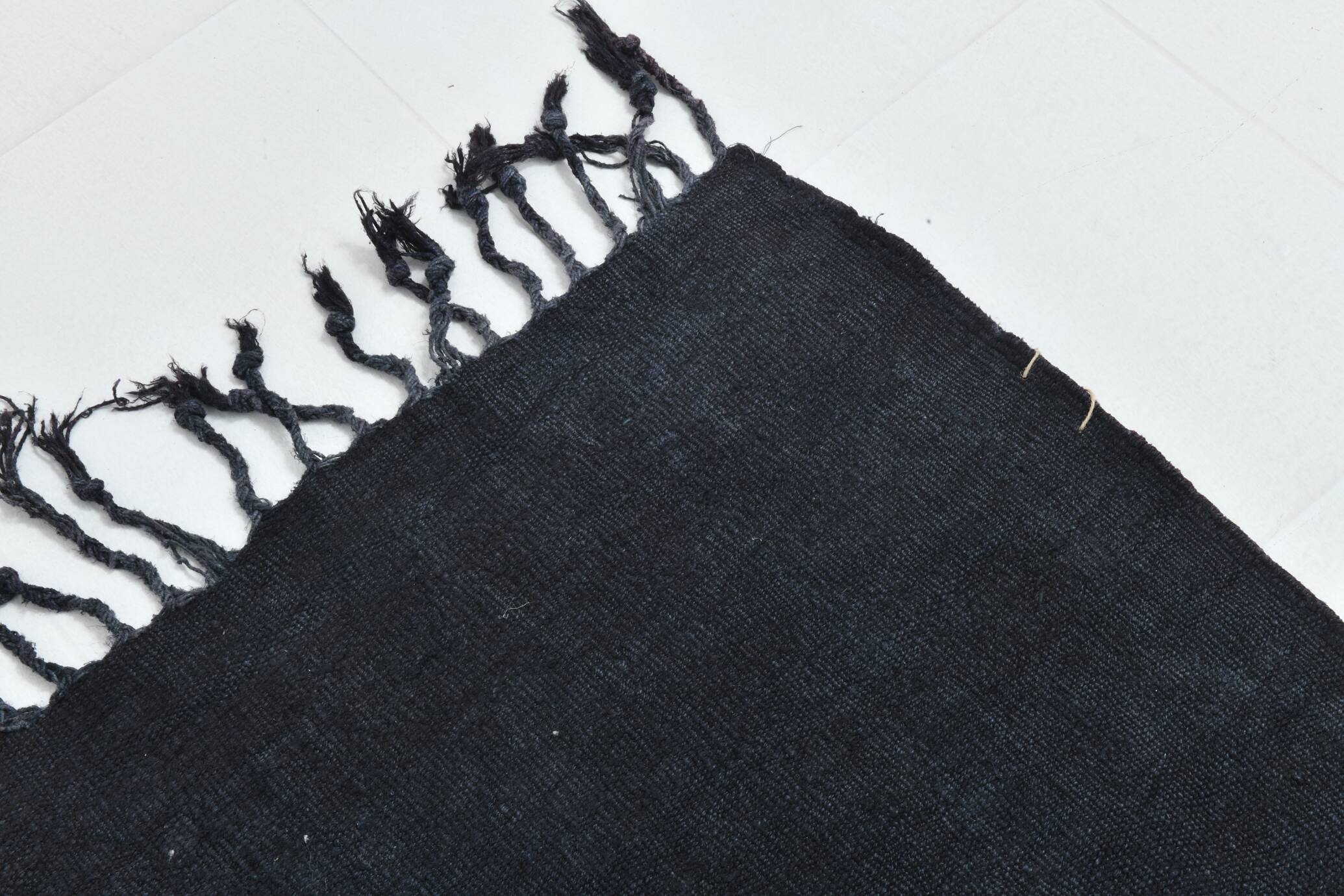 Vintage Dark Blue Turkish kilim Rug, 171x264Cm