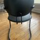 Armchair in black aluminum and leather by Effezeta, 1970
