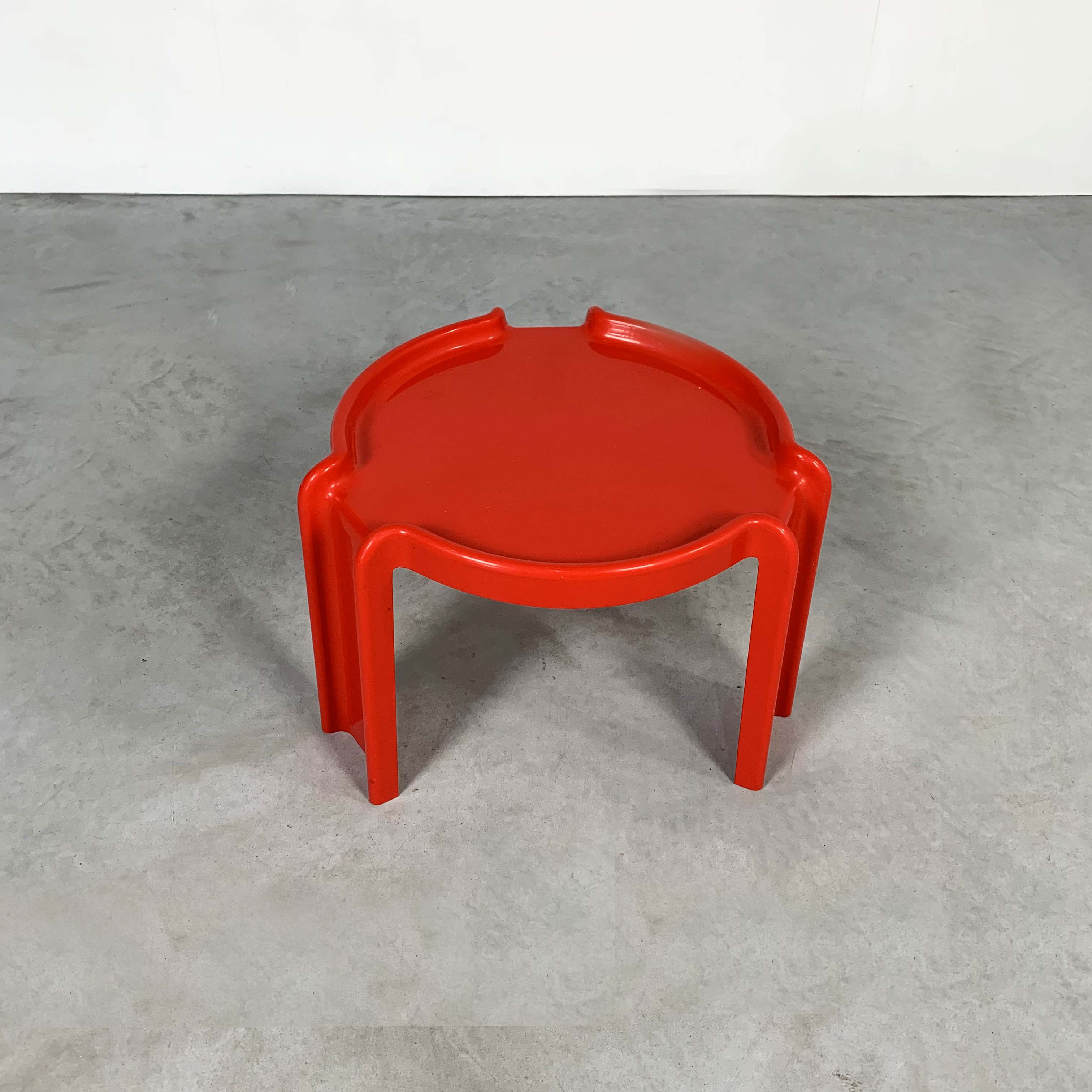 Red Table by Giotto Stoppino for Kartell, 1970