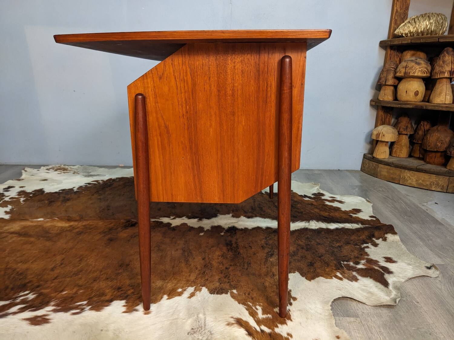 Small Scandinavian teak desk