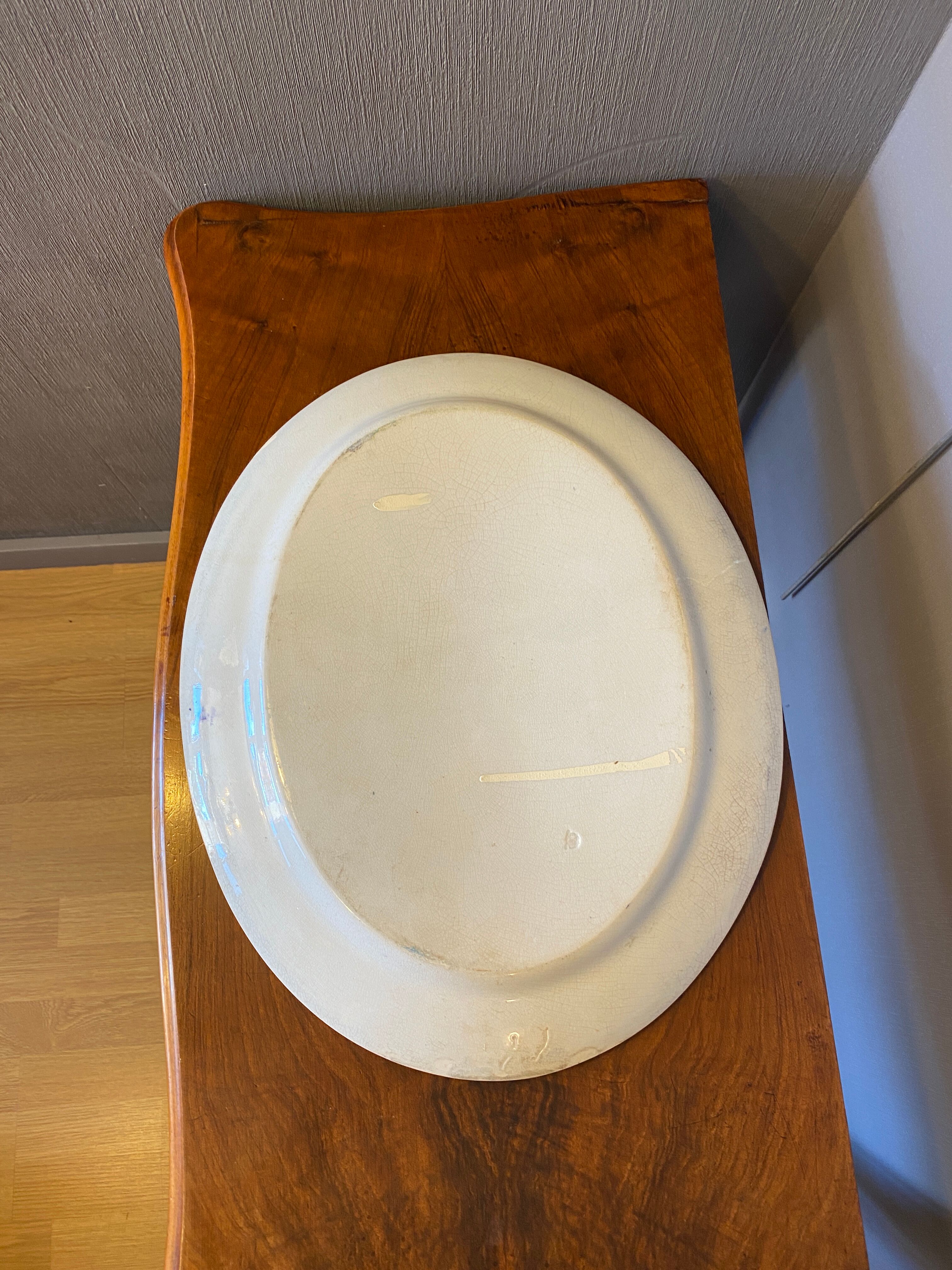 19th-century earthenware dish