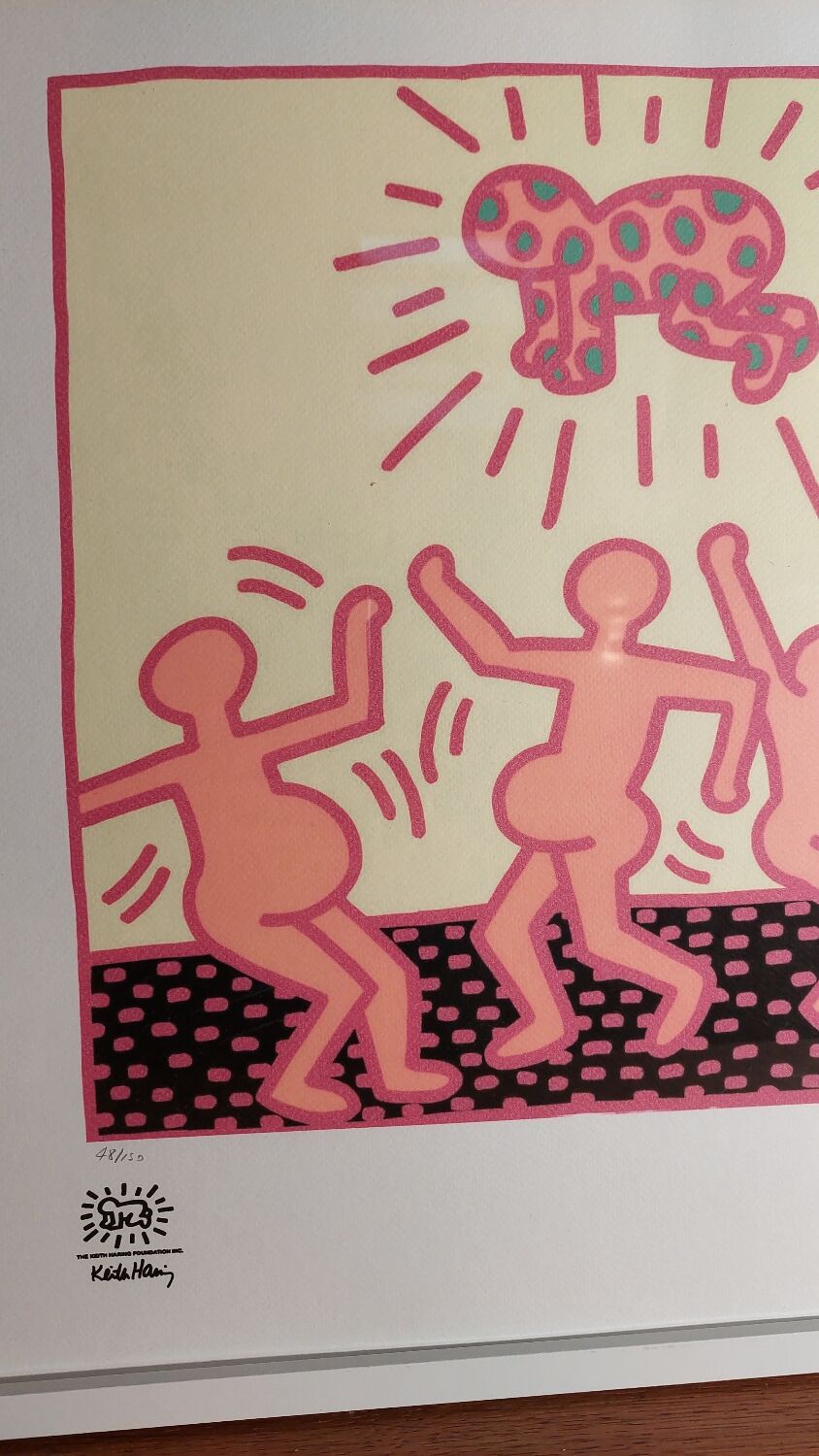 Screen print Keith Haring 1990
