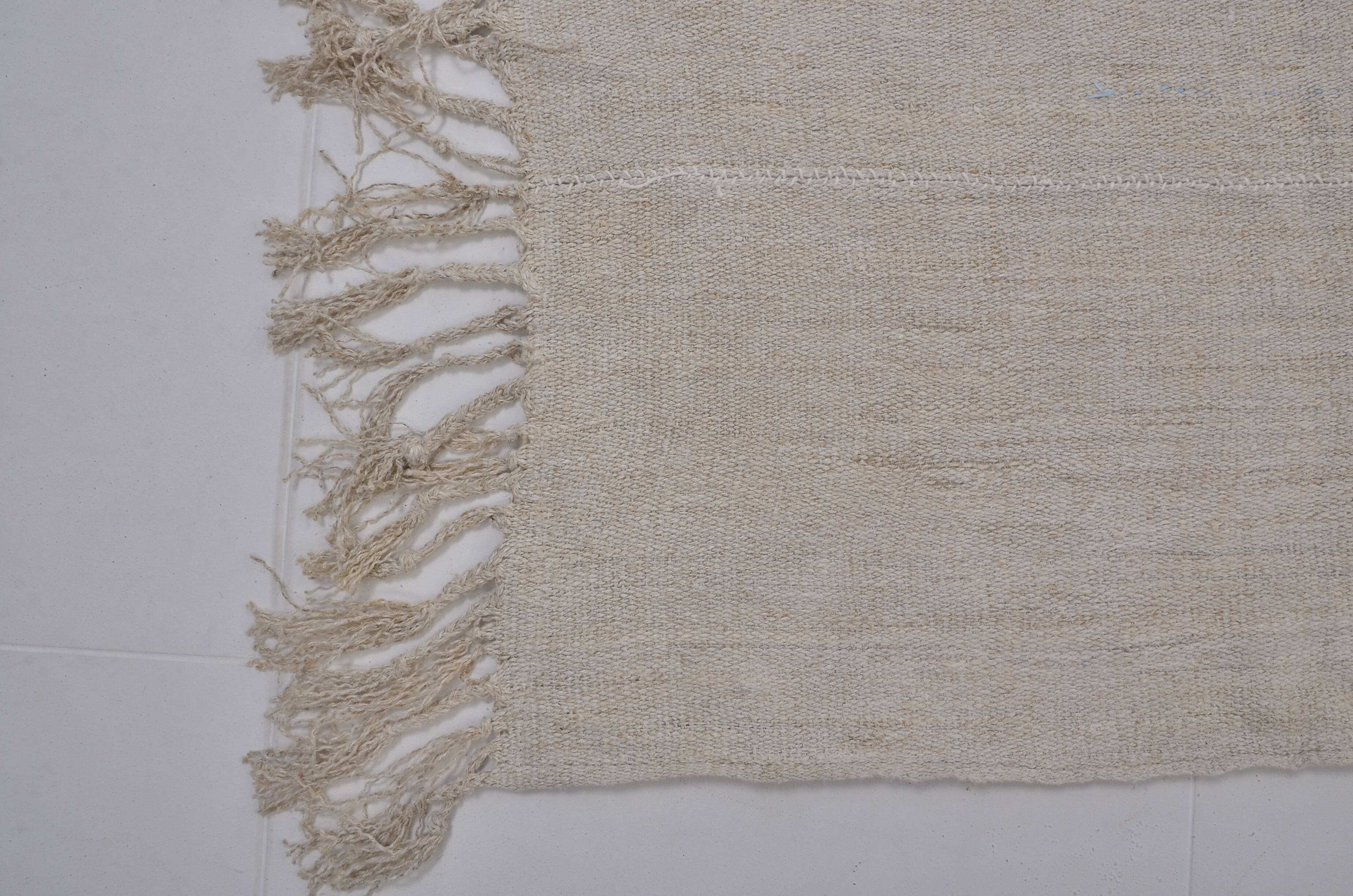 White Vintage Handmade Turkish Hemp
