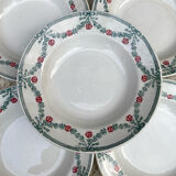 Moulin des Loups soup plates with garlands
