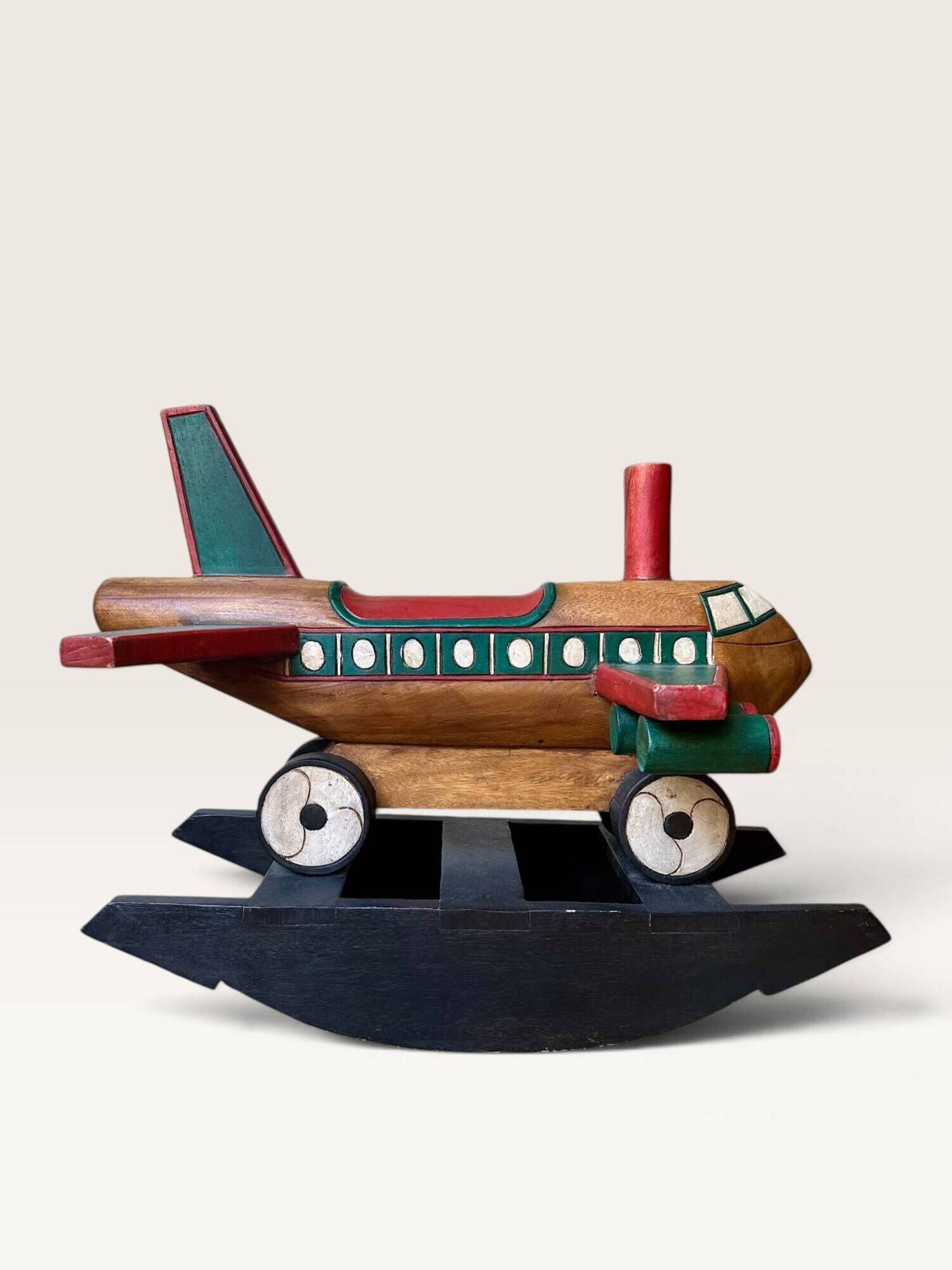 Avion à bascule en bois