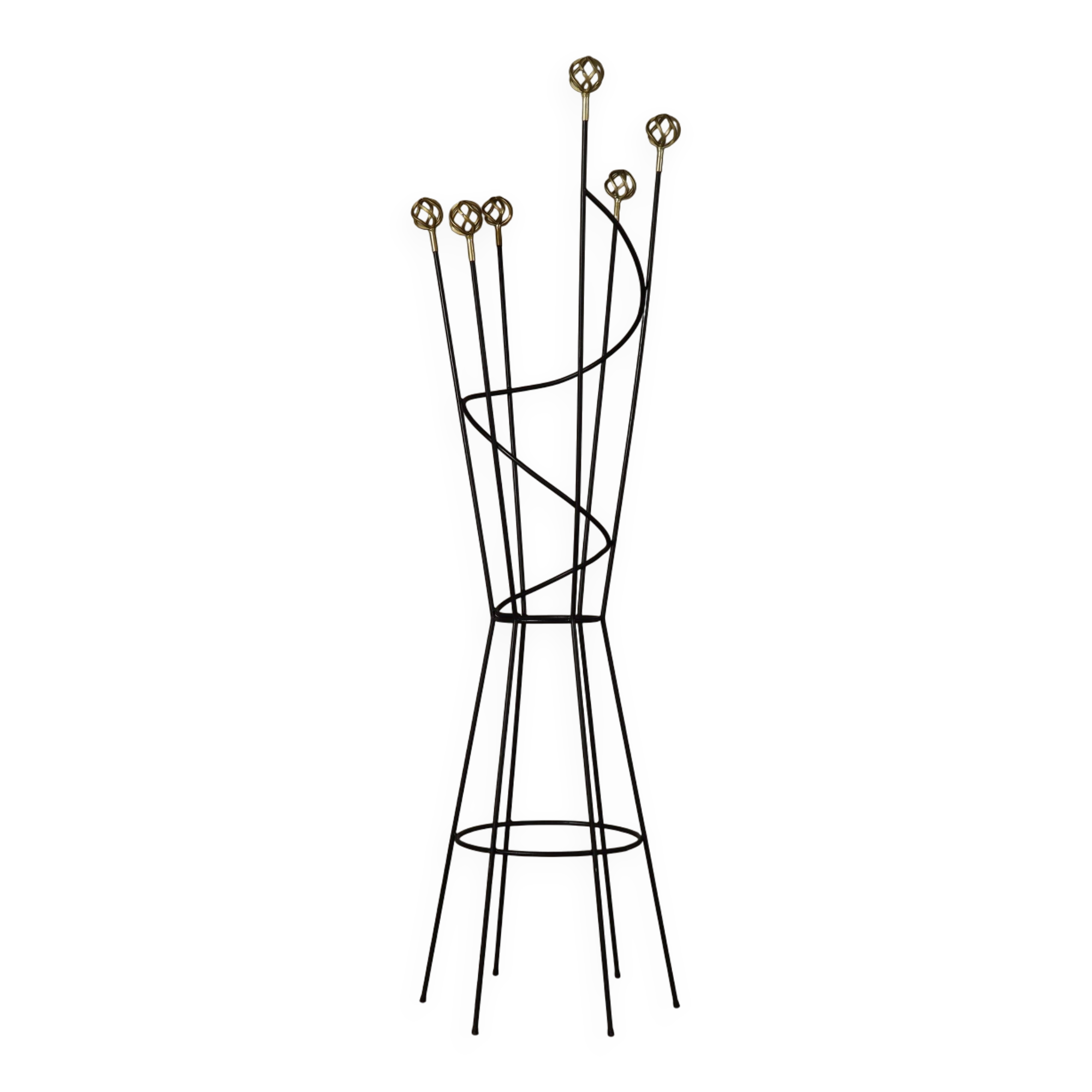 Freestanding Coat and Hat Stand in the Style of Roger Féraud