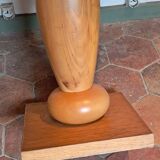 Oak veneer side table