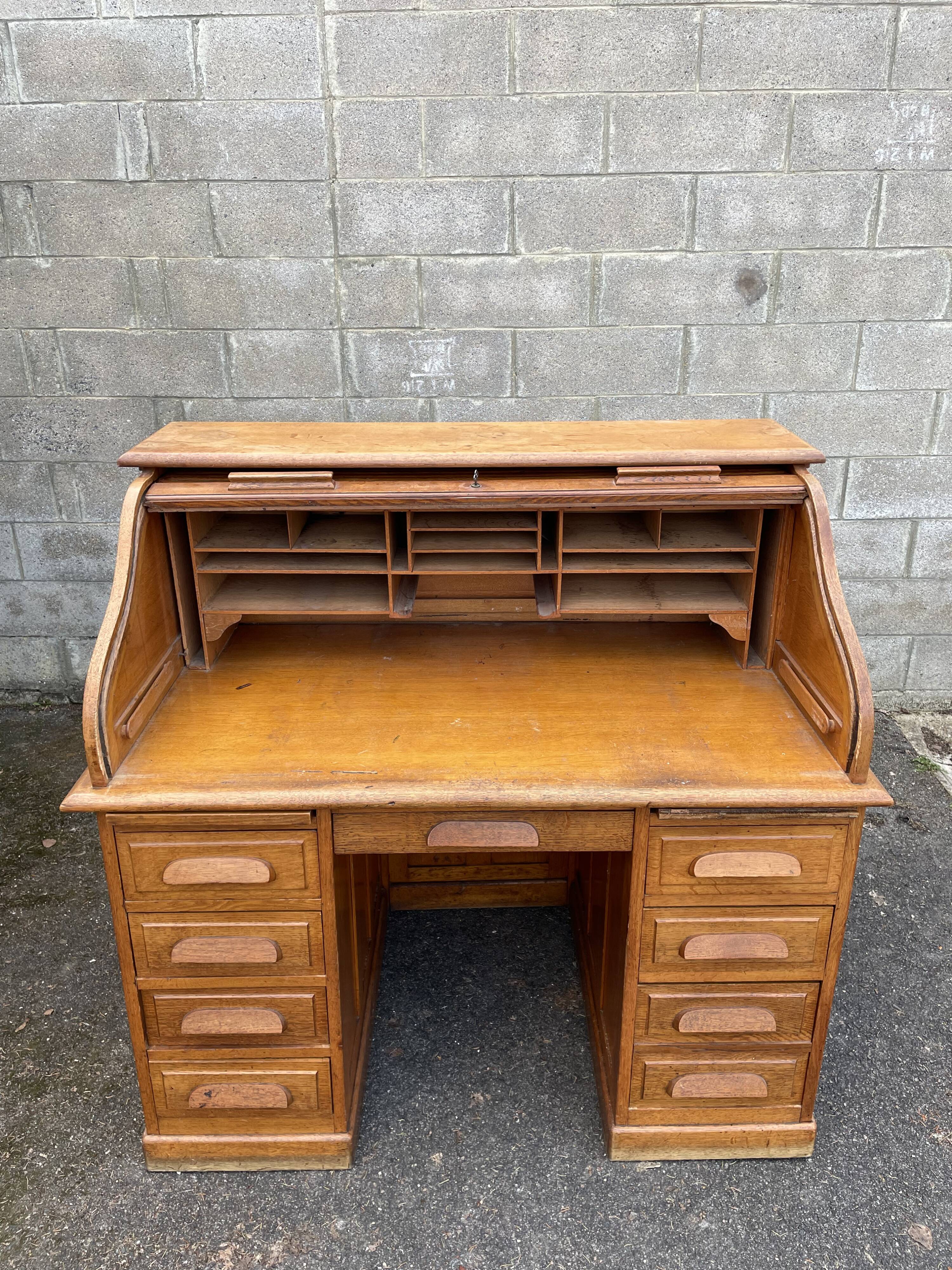 American oak wood office, circa 1930