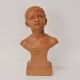 Plaster bust from the Belle Époque period by Jindřich Říha, 1890s.