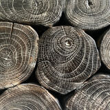 Table basse en rondins de bois