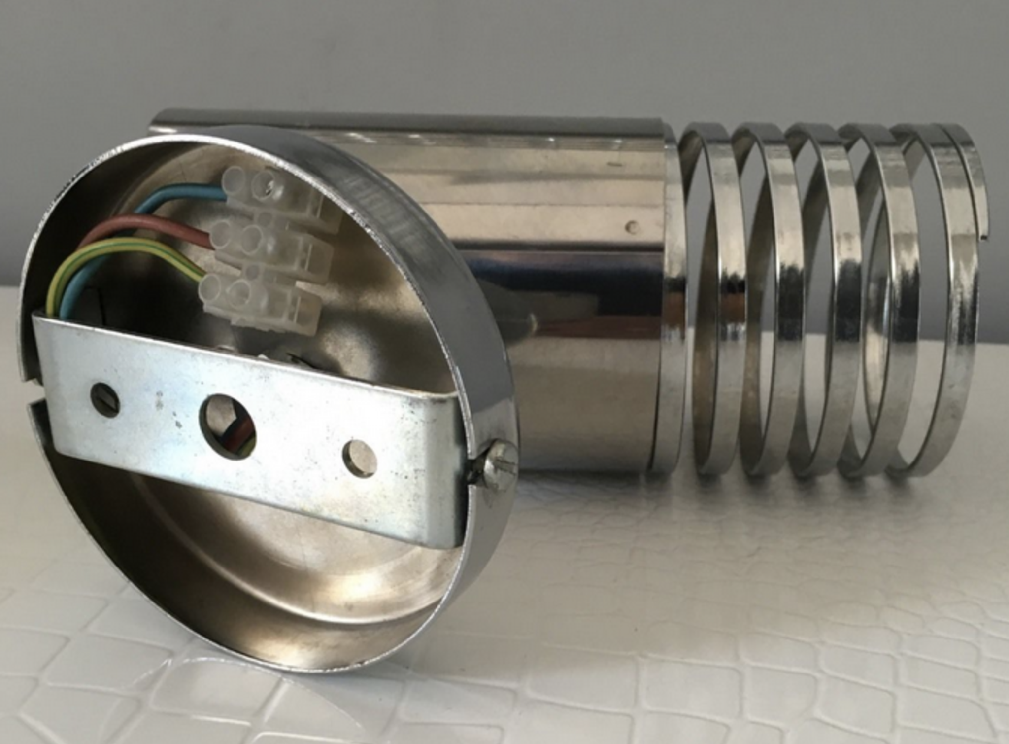 Wall light  in stainless steel, vintage design space age DLG Guzzini