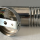 Wall light  in stainless steel, vintage design space age DLG Guzzini