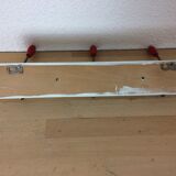 Coat rack three metal hooks