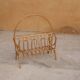 Porte-revues vintage en rotin