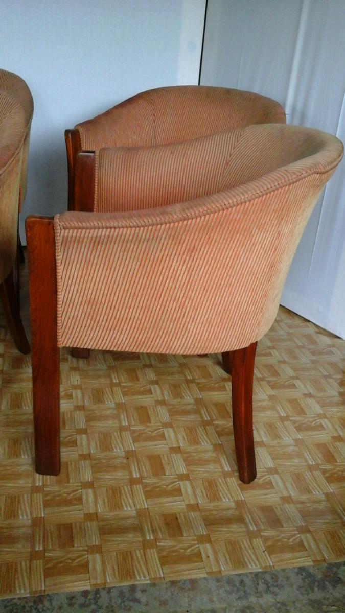 Set of 8 chairs style Art'deco, 1960s