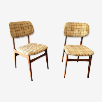Duo de chaises années 60