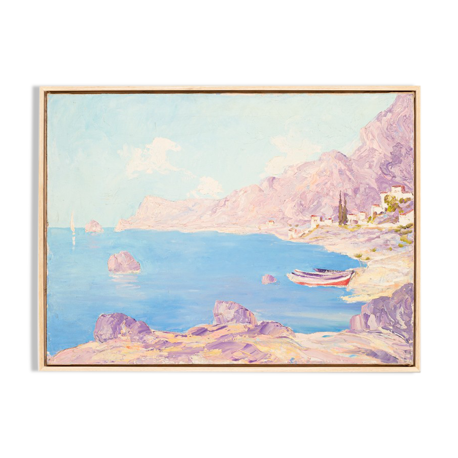 Sea bay, oil on canvas, 78 x 58 cm