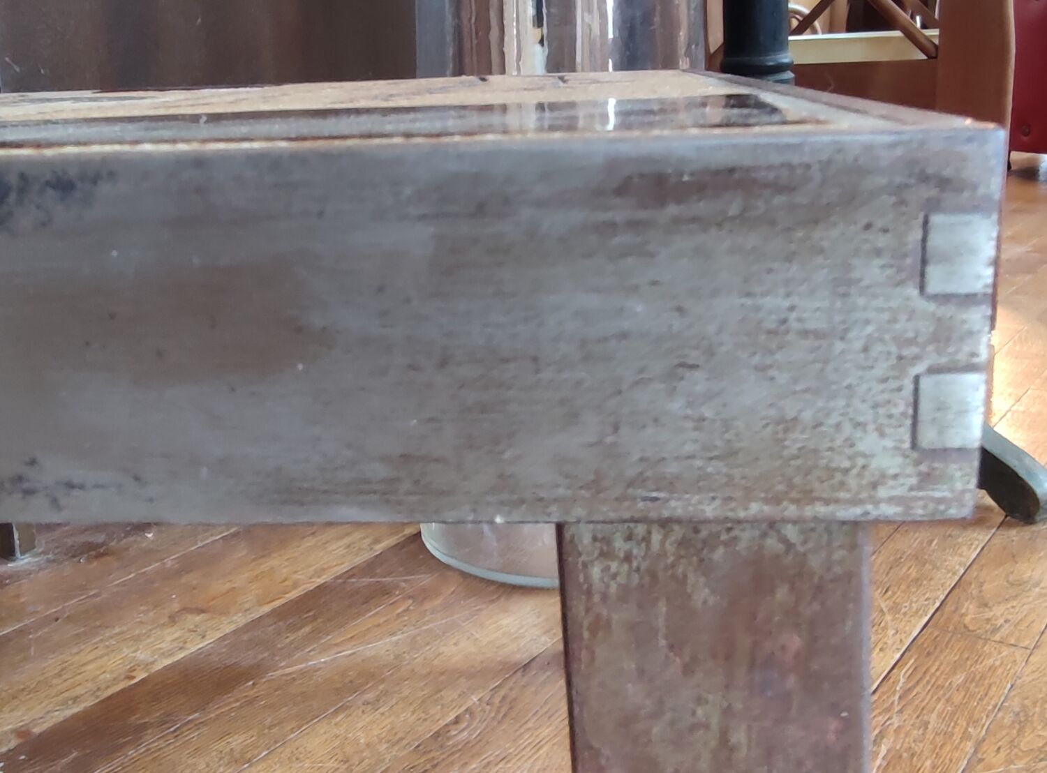 Coffee table herbarium décor Roger Capron Vallauris