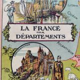 Jeu de patience puzzle France par département Saussine ancien