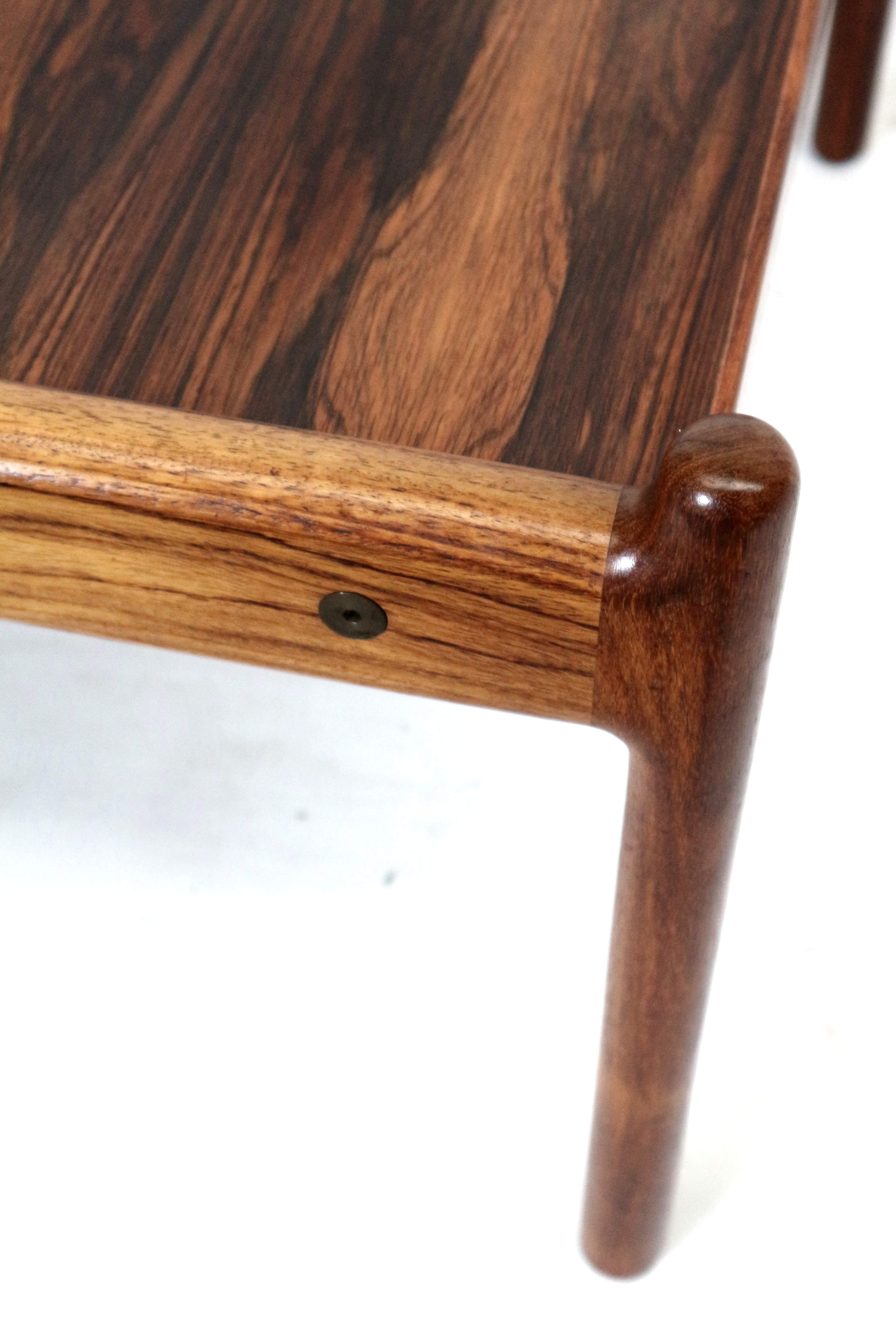 Vintage rosewood coffee table by C.F. Christensen Silkeborg made in the 1960s