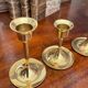 Set of vintage Scandinavian candlesticks