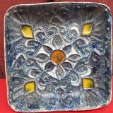1960s earthenware pocket tray