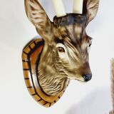 Ceramic deer head trophy