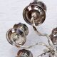 Large silver metal candlestick, groom candlestick