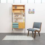 Etagère avec caisson de rangement, années 60